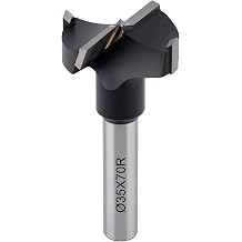 35mm Diameter Carbide Tipped Hinge Boring Bit - 35mm Dia x 70mm Long x 10mm Shank, Right Hand Rotation