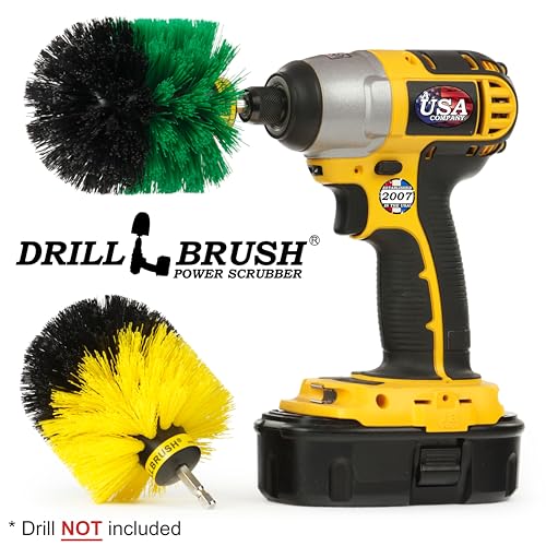 Image of Kitchen Accessories - Pots and Pans Set - Spin Brush Kit - Grout Cleaner - Cleaning Supplies - Bathroom Accessories - Soap Scum, Hard Water Stains, Mineral Deposits, Calcium Build-up, Rust Stains