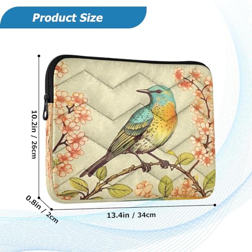 Funda para portátil diseño pintura de pájaro 13-14 pulg miniatura 3