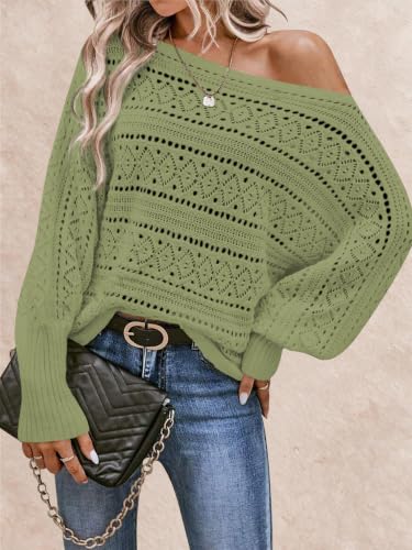 Image of Cakulo Womens Off Shoulder Oversized Pullover Knit Sweater