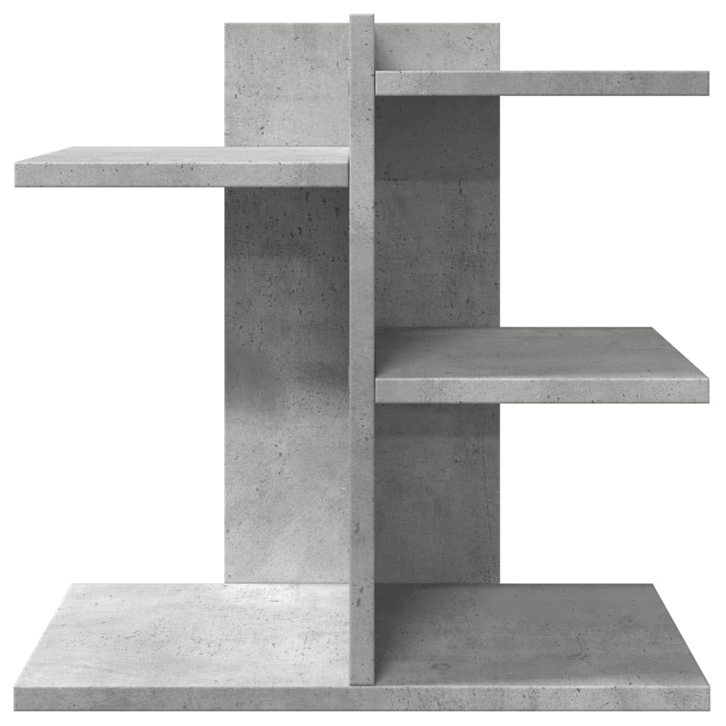 Mangloder Betongrauer Schreibtisch-Organizer 42x21,5x42 cm Holzwerkstoff Büroorganisation Dokumentenmappe Aktenmappe Briefablage Sortierer