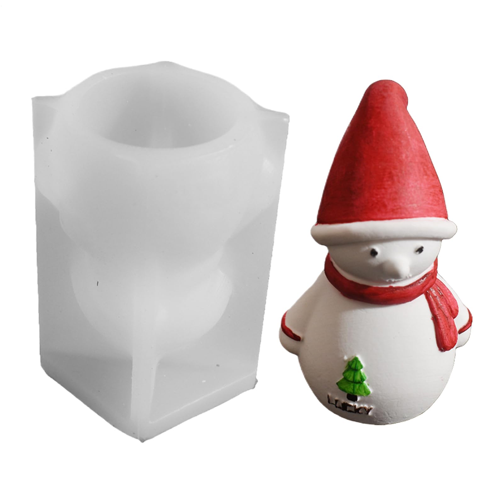 ni Natalizi 3D Antiaderenti Colata Babbo Natale E Pupazzo Di Neve | Per Sapone Natalizi per lavoretti fai da te di Halloween e decorazioni per la casa e la scrivania