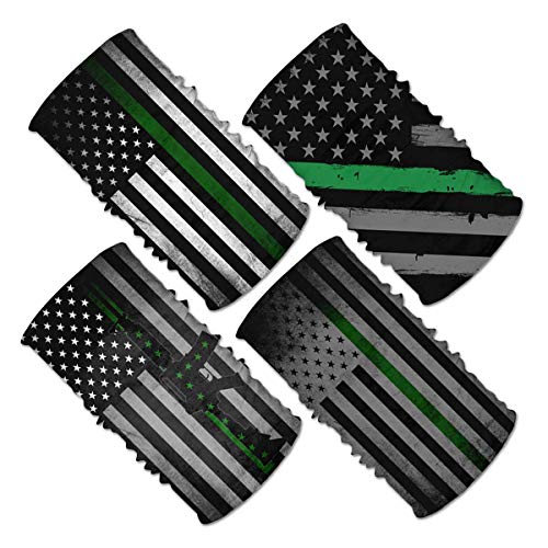 Ningboo 4Pcs Flag Sports Headwear Neck Gaiter Tube Scarf Headbands Bandana Balaclava For Mens&Womens #TOP4