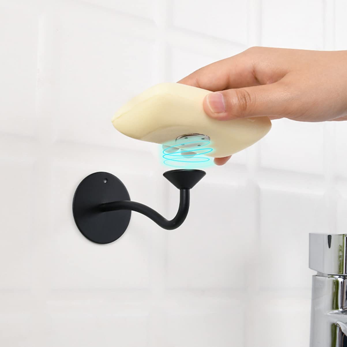 MAGICLULU 3stücke Magnetischer Seifenhalter Aus Edelstahl Wandmontage Seifenschale Mit Starker Saugnapf-Halterung Rostfrei Und Für Badezimmer Und Küche Elegantes Design Für Glatte