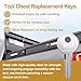 Replacement Toolbox Keys for Weather Guard Truck Tool Box,K777 Pre-Cut Tool Chests Keys for Weather Guard Cabinet Lock,2 pcs