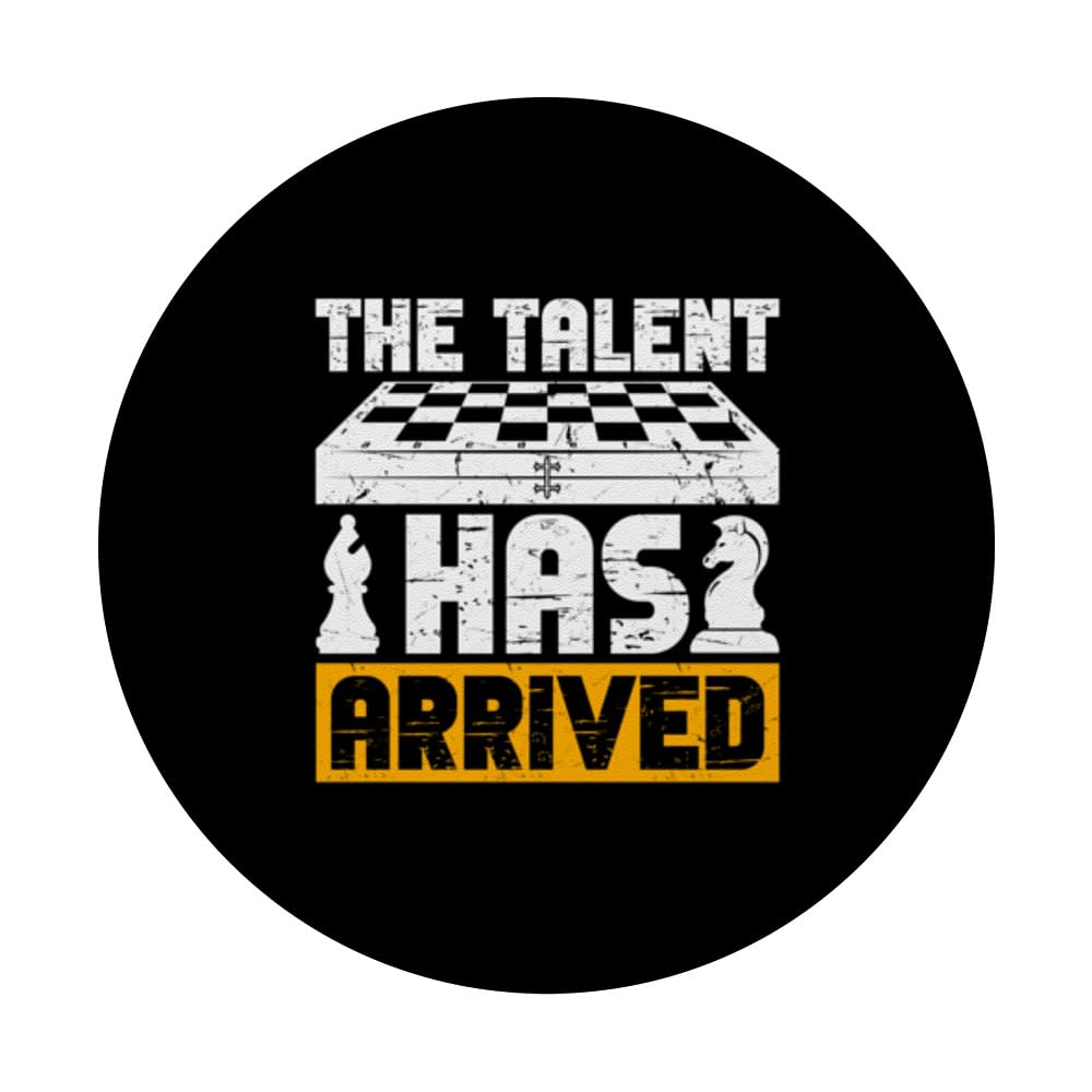 The Talent Has Arrived, Masterpiece Chess Moves PopSockets Swappable PopGrip, Black - Image 3