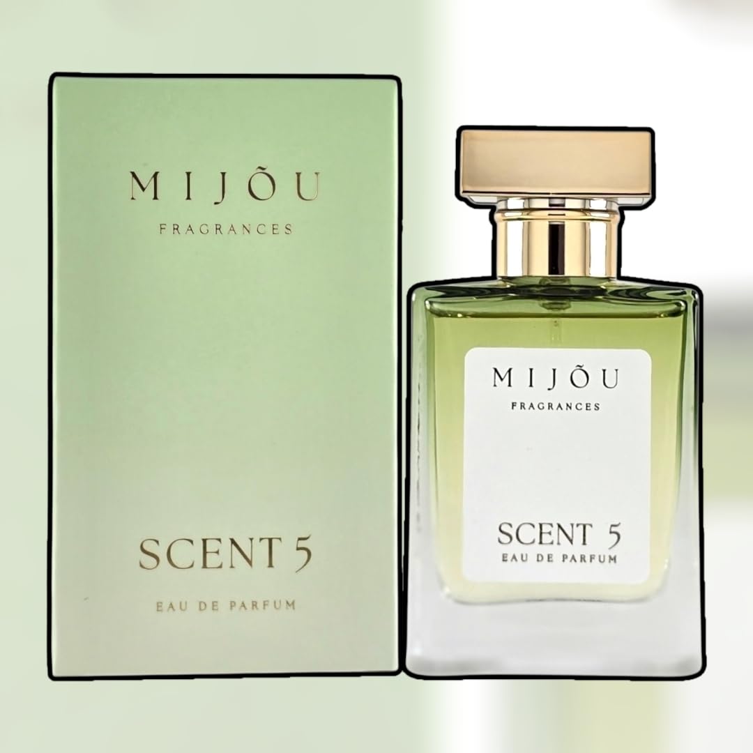 MIJOU Fragrances Scent 5 Eau de Parfum 50 ml | Fragancia aromática para hombre con tabaco, vainilla y haba tonka | Fragancia Fougere para hombres