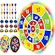Dartscheibe Kinder - 29/73cm mit 12 Klettbällen und 12 Klettdarts, Nikolaus Spielzeug für Kinder 4 5 6 7 8 9 10 Jahre Jungen (LED)