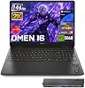 Laptop gamer HP Omen RTX 5060, pantalla 16.1" FHD+ 144Hz, AMD Ryzen 9 8940HX, 32GB DDR5 RAM, 1TB SSD, teclado retroiluminado RGB, RJ-45, incluye hub USB-C Thunderobot 7 en 1, negro, Windows 11 Home 2