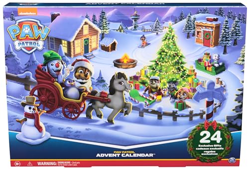 Spin Master PAW Patrol Adventskalender 2024 – 24 Spielzeug-Überraschungen für eine fantasievolle Winterwelt, 7 Welpenfiguren… – Ansicht 3