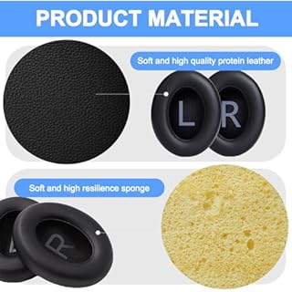 EIYVPRA Remplacement Rechange Mousse Coussin Coussinets Kit pour Bose 700 (NC700) Noise Cancelling Casque Headphones HP,Cousinette avec du Cuir Plus Doux, Une Mousse de Bruit pour Le Bruit