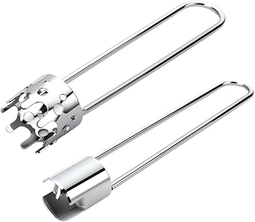 2 herramientas descorazonadoras de frutas y verduras, descorazonador de semillas de pimiento rojo, removedor de núcleo de manzana de acero