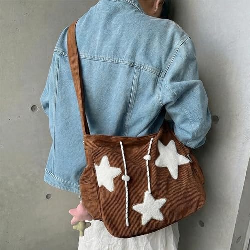 Image of Star Tote Hobo Bag Women Aesthetic Messenger Cute Bag Handbag Large Capacity Tote Shoulder Bag Casual Crossbody