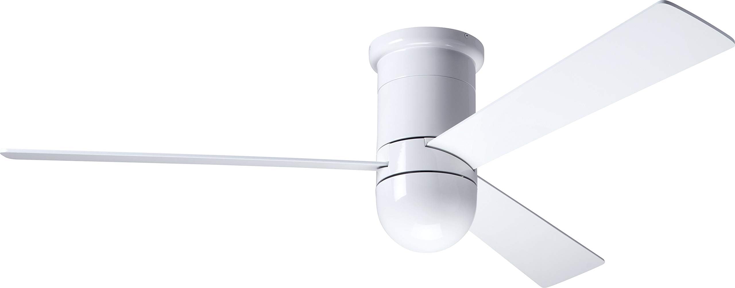 Modern Fan Co CIR-FM-GW-50-WH-NL-RC Contemporary Modern 50``Ceiling Fan from Cirrus DC Collection in White Finish,