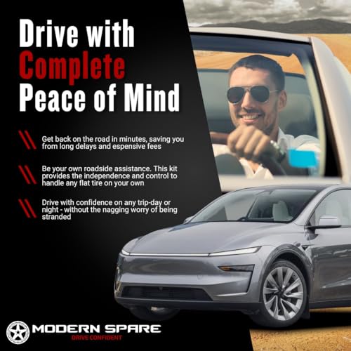 Image of Modern Spare -Fits 2020-2026 Tesla Model Y -Complete Kit With Carrying Case