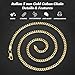 Eterjew 14k Plated Gold Chain Necklace for Men, 5mm Men's Cuban Link Chain Necklace for Men 20inches