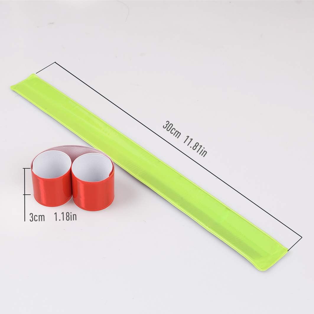 Cozihom Reflective Bands, Reflective Slap Bracelet, Reflective Wristband High Visibility Reflectors, for Night Run, Night Cycling, Night Working. 12 PCS : Sports & Outdoors