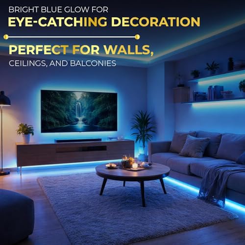 Image of Lexton Decorative 20 Meter Long 2400 LED Rope Light | Plug Sourced | Waterproof & Flexible LED Strip | Suitable for Home Decor, Outdoor Decoration, Diwali, Birthday, Christmas (Pack of 1, Ice Blue)