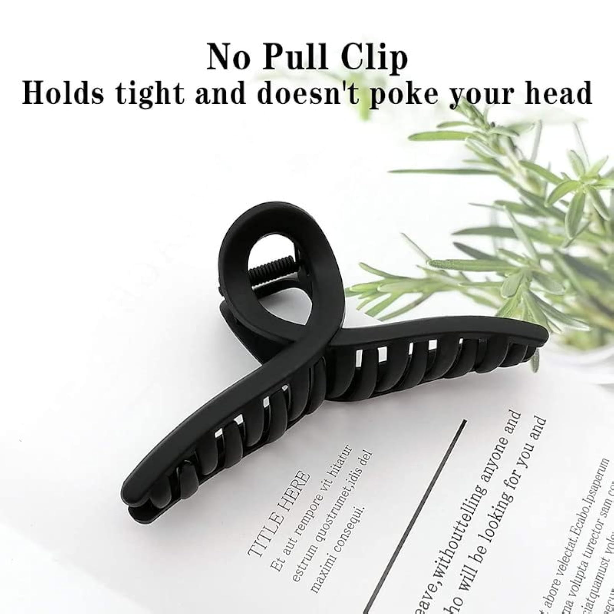 Hair Claw Clips Large No Slip Matte Jaw Butterfly Clip