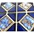 Tenedos Terra Blue Diamond Square Glossy Porcelain Mosaic Tile on 6x12 Mesh – Pool, Bathroom, Kitchen Backsplash, Shower & Accent Wall (Box of 10 Pieces)