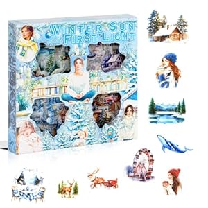 430 Pcs Pegatinas Scrapbooking Invierno Paisaje, Stickers