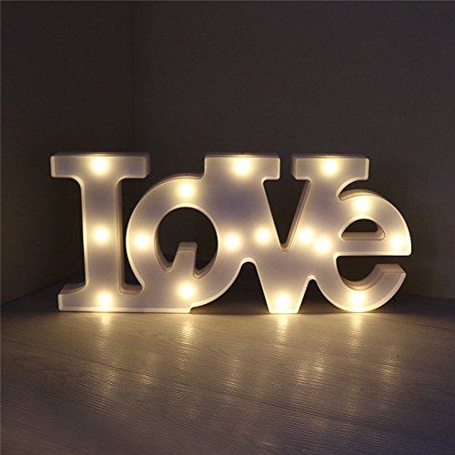 OAMORE Dulce LED Unicornio Iluminación infantil nocturna Luces nocturnas Luces de estado de ánimo Lámparas Enfermería Cuarto del bebé Decoración Luces de escritorio (LOVE BLANCO)