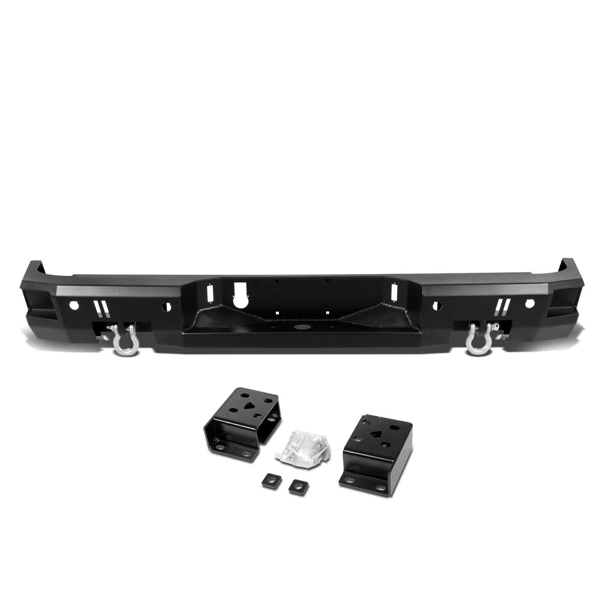 DNA Motoring RSBP-010 Black Powder Coated Steel Rear Step Bumper Assembly