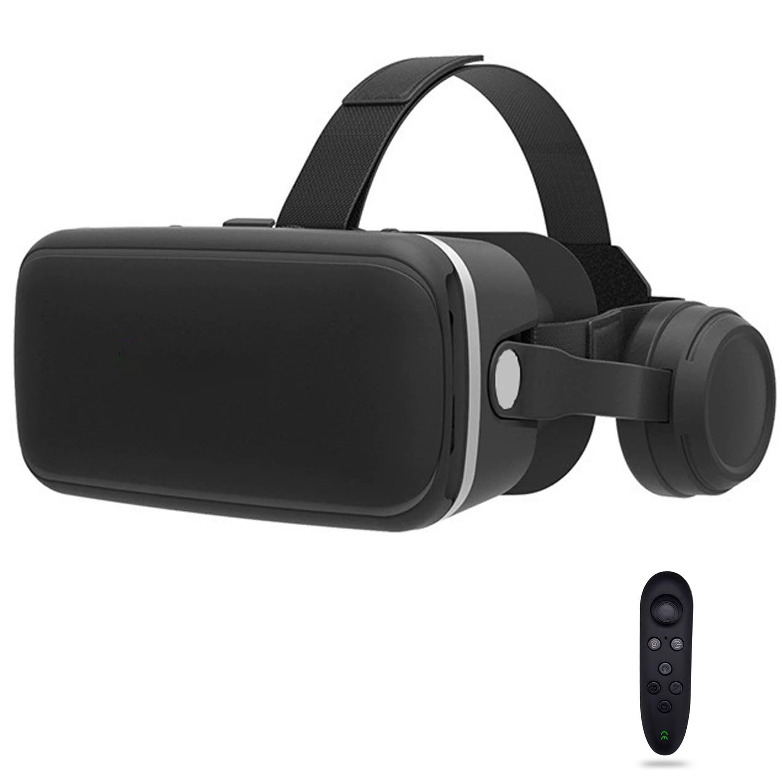3D VR Gafas de Realidad Virtual, Gafas VR Auriculares con Lentes HD Anti luz Azul, Compatible con Smartphones de 4,7–6,6 Pulgadas, por Android/Phone, Regalo para niños y Familia(F)
