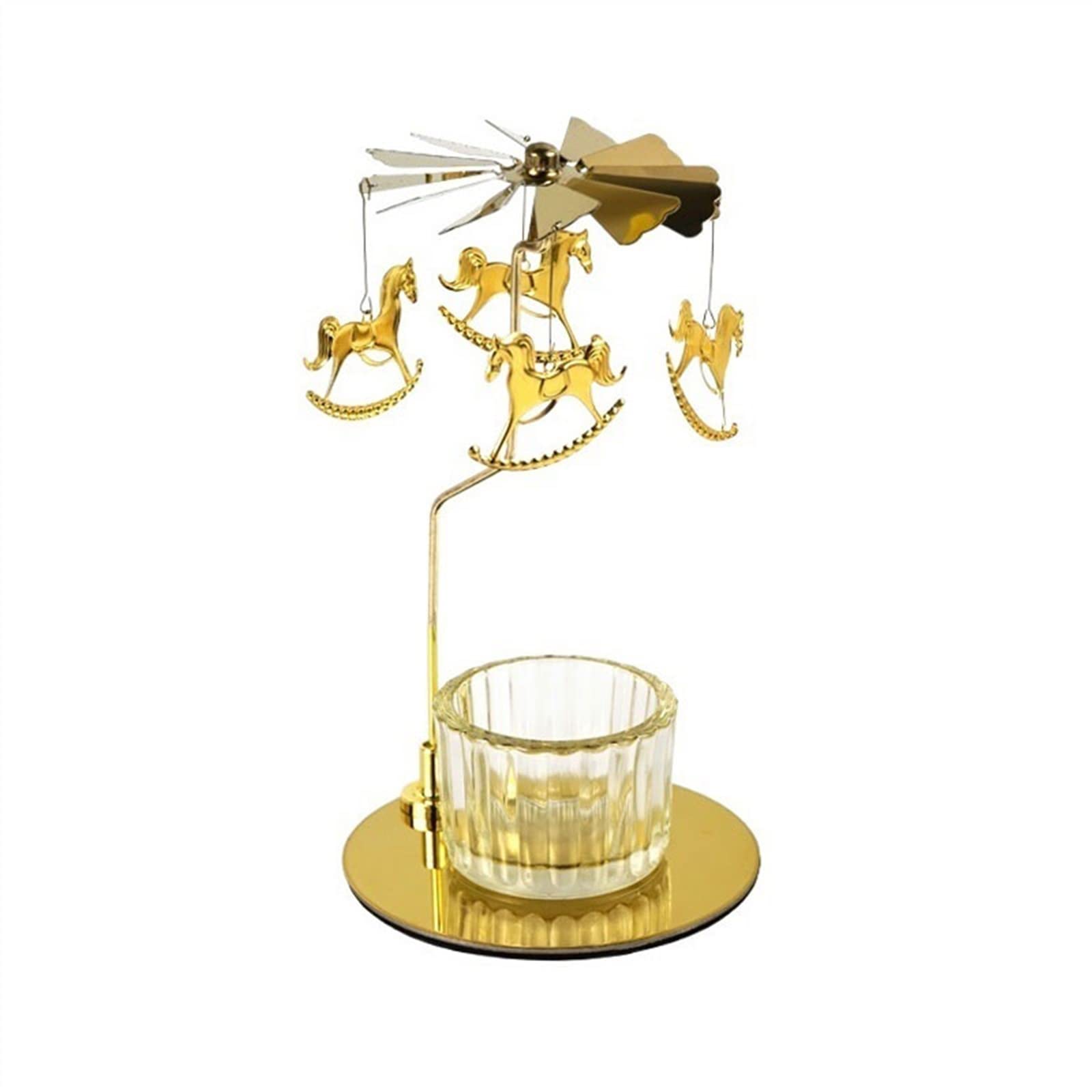 Candlestick Holder Decorative Creative Rotary Candlestick Aromatherapy Candle Cup Festive Atmosphere Props Metal Holder for Party
