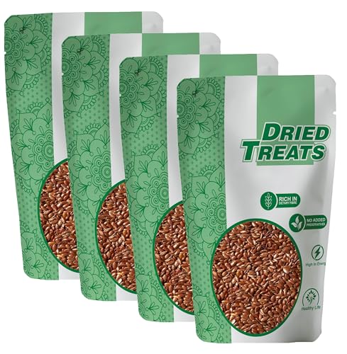 Image of Dried Treats Dried Fruits Nuts And Seeds (Alsi /Flax Seeds, 800g (4x200g))
