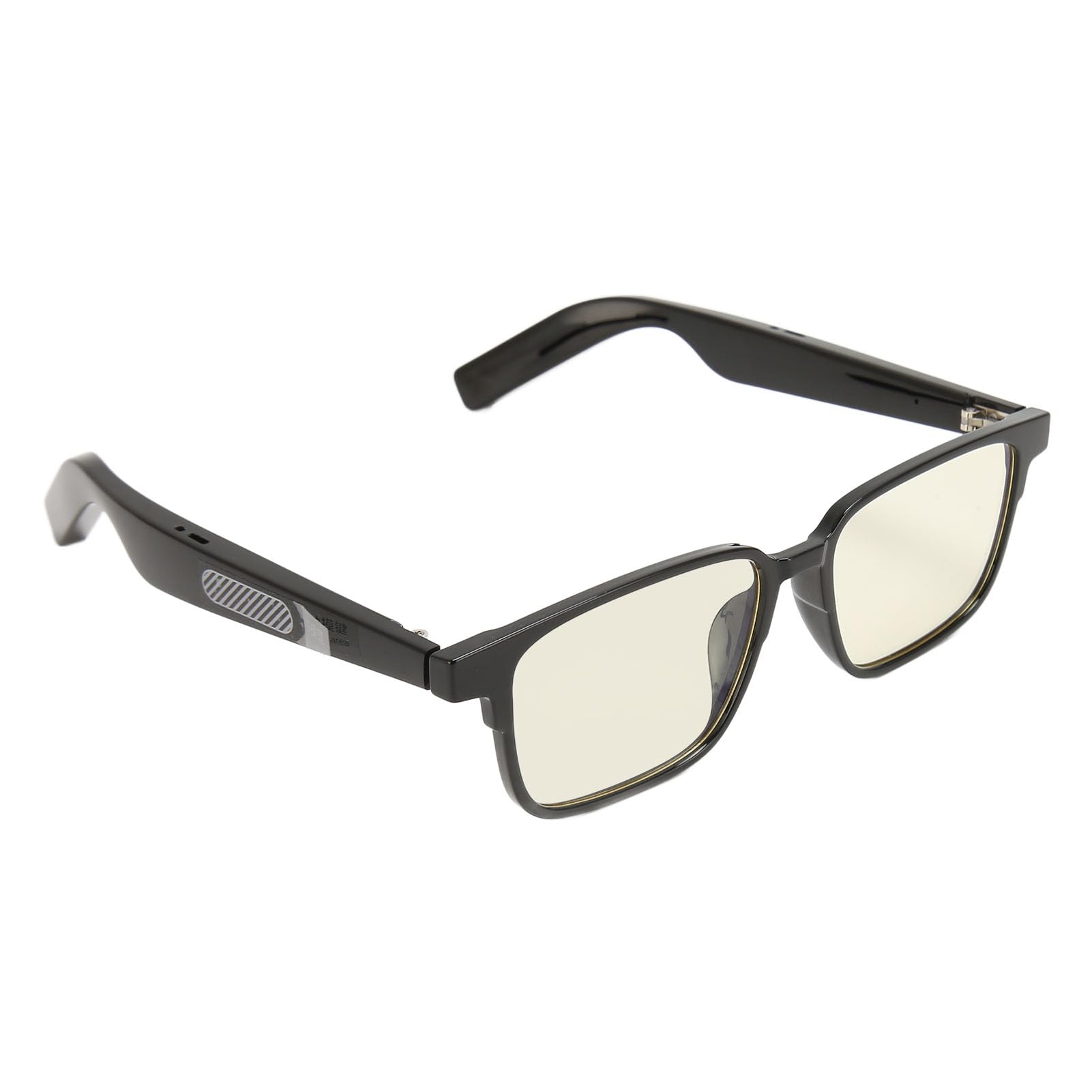 Occhiali Bluetooth Intelligenti, Occhiali con Lenti Anti Luce Blu 5.3, for Lavoro Ufficio Guida Studio Uso Quotidiano (con lenti per visione notturna)