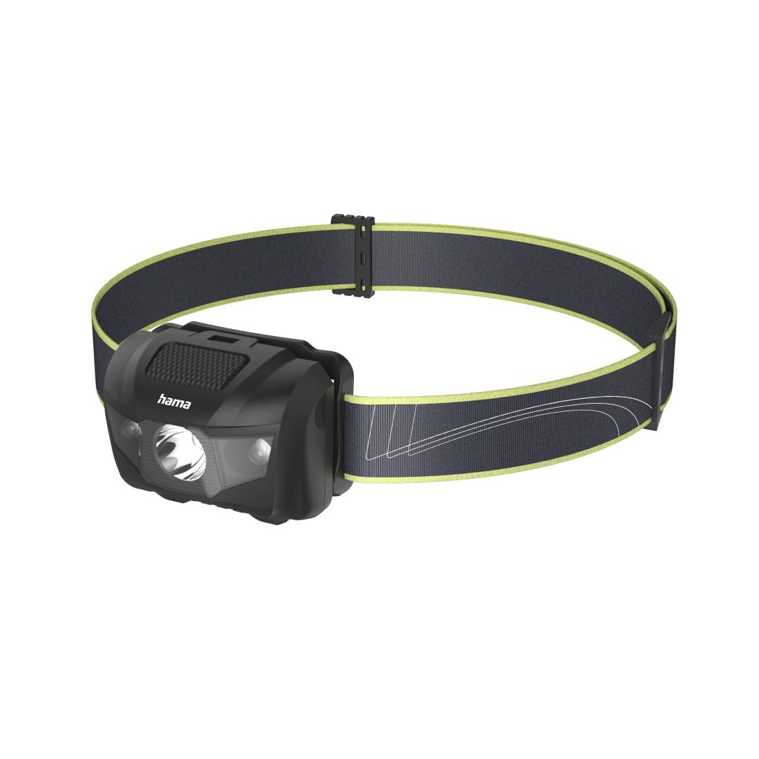 Hama "HL200 LED Head Torch, Batteries, Head Torch for Jogging, Sports, 4 Modes