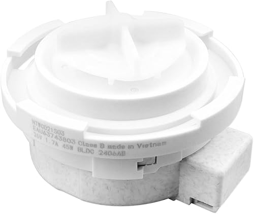 Drain Motor Pump Fit for LG WM3600HWA WM3600HVA WM3700HRA WM3400CW WM3700HVA WM3700HWA WM3500CW, Replaces EAU63743803 NTWC021S03, DC26V 1.7A 45W