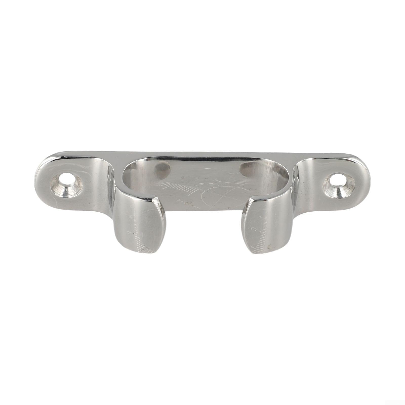 316 Stainless Steel Bow Chock Cleat Straight Fairlead Boat Rope Guide Line Marine Deck Cable Routing Silver Multiple Size Easy Install for Yacht Small(4 inches)