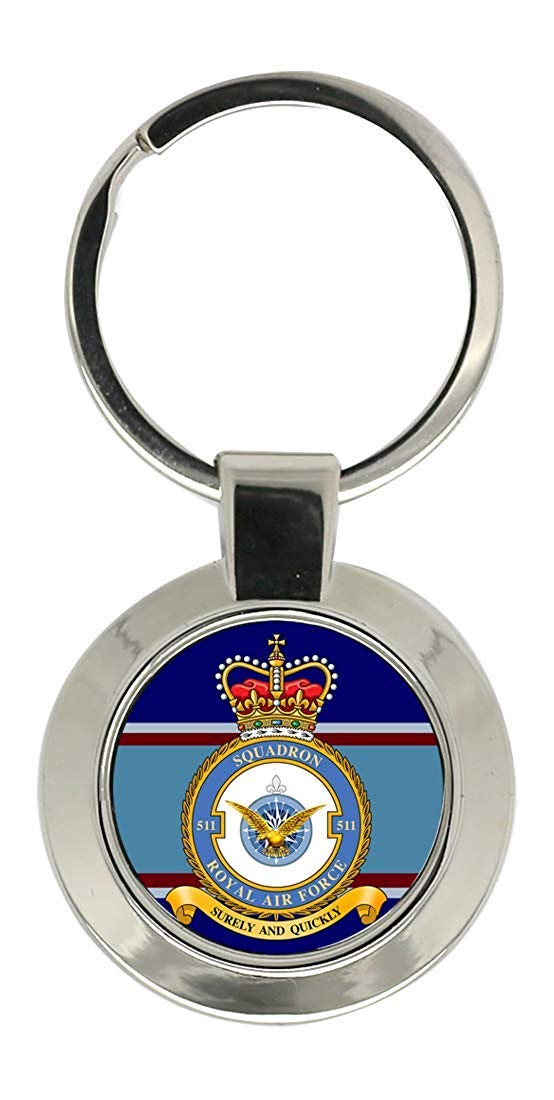 Giftshop Uk Unisex Silver Coloured Metal 511 Squadron, Raf Key Ring