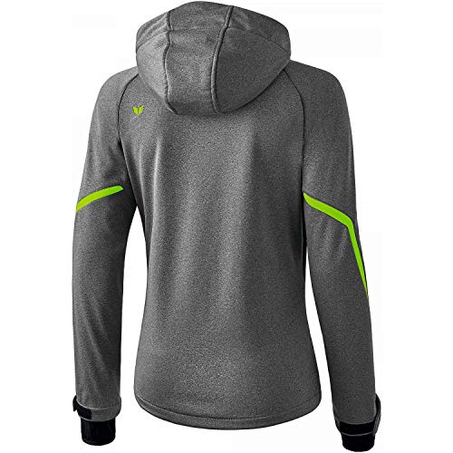Erima Damen Softshelljacke Function (9060712), grau melange/green gecko, 42