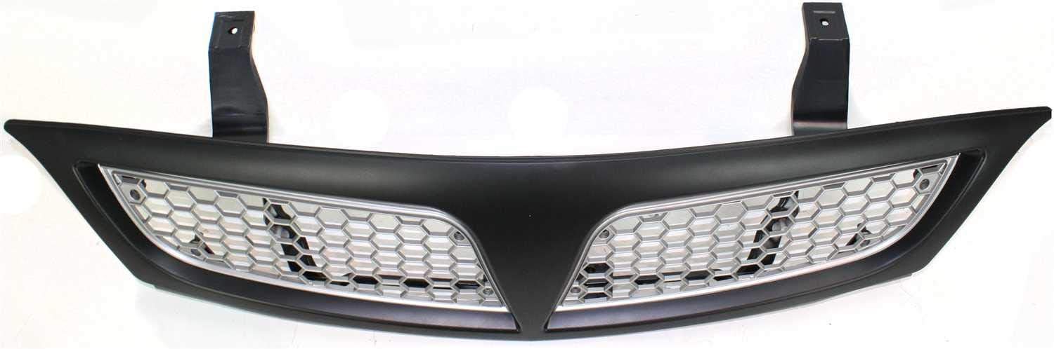 Garage-Pro Grille Assembly Compatible with 2001-2005 Pontiac Montana Painted Black Shell with Silver Insert