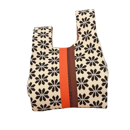 Sac à provisions réutilisable zéro déchet : pochette de poignet à nœud japonais en tissu