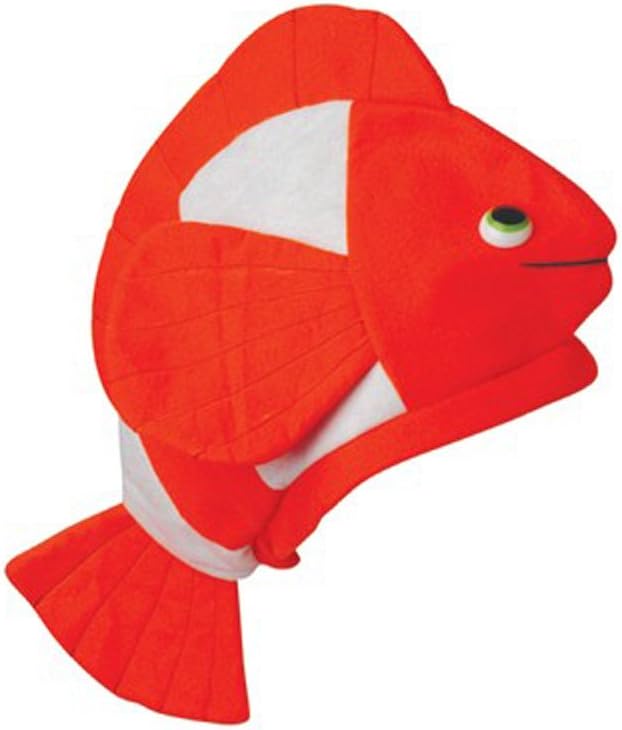 U.S. Toy (H394) Bright Orange Clown Fish Hat