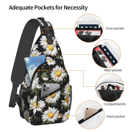 Bolso cruzado pequeño negro para senderismo miniatura 4