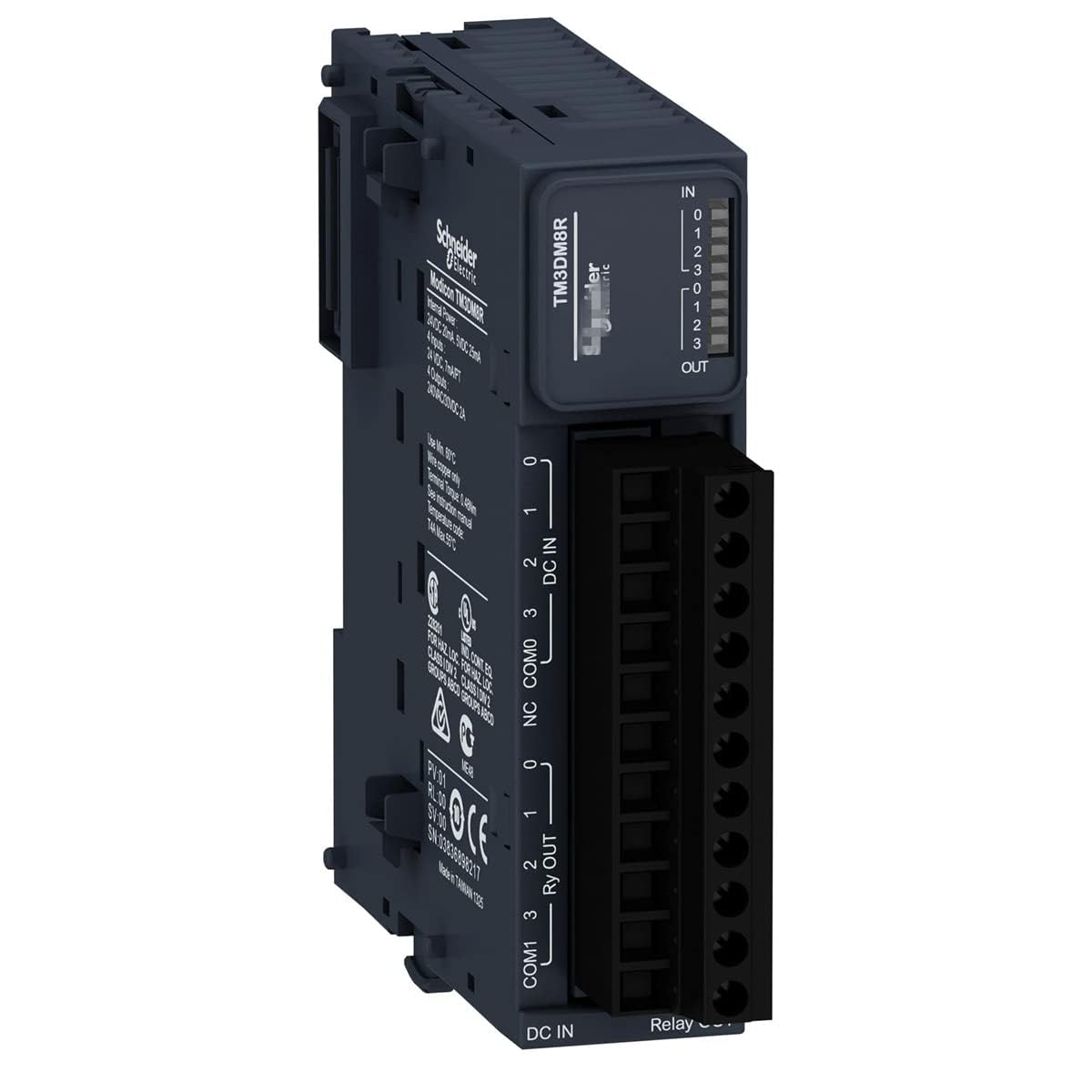 Módulo de expansión PLC TM3DM8R con bloque de conexiones mixtas y relés