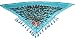 ZLTdream Women's Belly Dance Trangular Hip Scarf Grade Velvet Blue