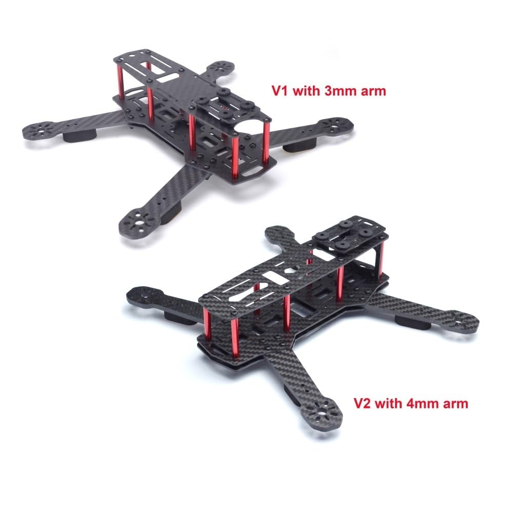 ZMR250 QAV250 250 250mm With 3mm Or 4mm Arm Carbon Fiber Quadcopter Frame Kit Fit For FPV Drone(V2 with 4mm arm)