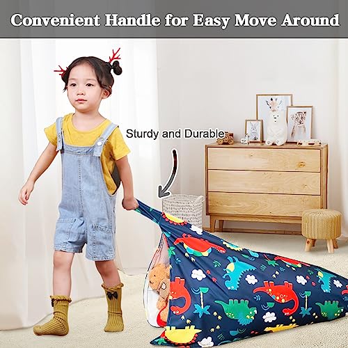 image for Jorbest Stuffed Animal Storage Bean Bag Chair for Kids and Adults, Bea