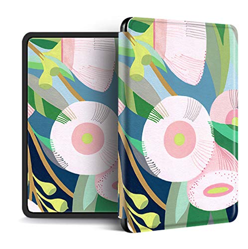 Étui Pour Nouveau Kindle 11Th. Generation (6", Version 2022), Étui Folio Mince Et Léger Pour Tout Nouveau Kindle (Version 2022), Imprimé Fleur Blanche Ronde, Comme Illustré, Kindle (Version 2022 Cover
