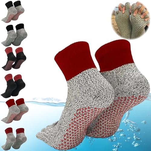 Unisex Adults Hypersocks - Grounding Barefoot Socks, Toe Separator Socks (E)