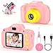 Cámara Fotos Infantil Digital para Niños Juguetes Niña Regalos para Niños Pantalla HD de 2 Pulgadas 1080P Tarjeta de 32GB TF Regalos Juguete para Niños de 3 a 12 años Niños Niñas Cumpleaños (Rosa)