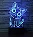 i-CHONY Cat Gift Night Light for Kids,Auto 7 Colors Changing Anime Table Lamp,3D Illusion Bedside Lamp,Cute Cat Gifts for Women Teens Boys Girls Birthday Christmas Gifts