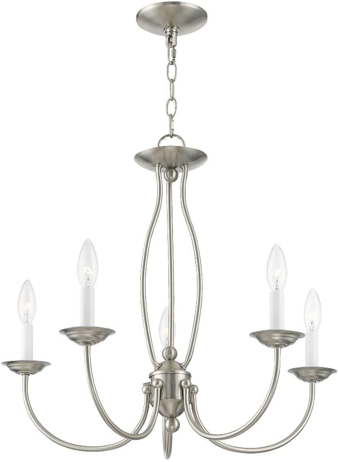 Livex Lighting 4155-07 Chandelier with No Shades, Bronze