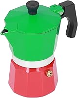 Vista 1 de Pilipane Cafetera de café expreso y cafetera, olla clásica de moka, cafetera de aluminio, cafetera de inducción Moka para capuchino o café con leche